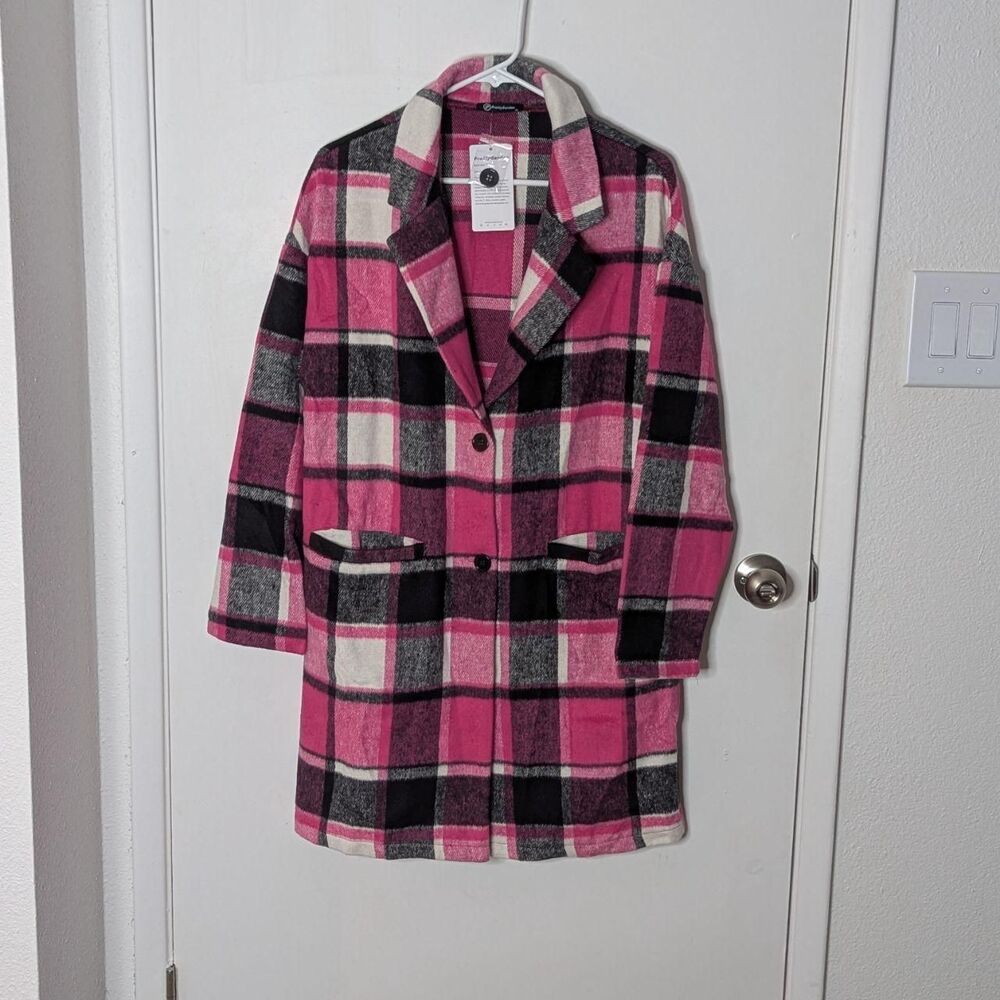 Unbranded Women's Pink and Black Coat